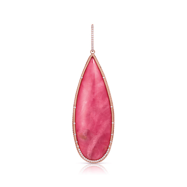 one of a kind rhodocrosite and diamond grande enhancer by Dominique Cohen<span class='visuallyhidden'>; shop help at 760-978-9297.</span>